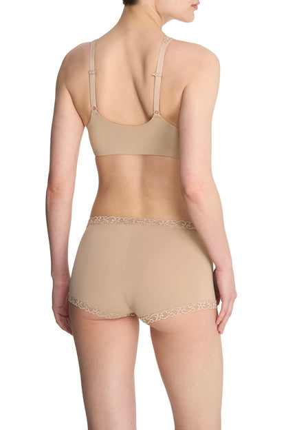 Pure Luxe Convertible Front Close Contour Underwire Bra Café Natori