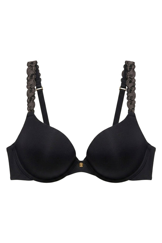Buy Pure Luxe Push-Up Underwire Bra in Black Online Black Natori