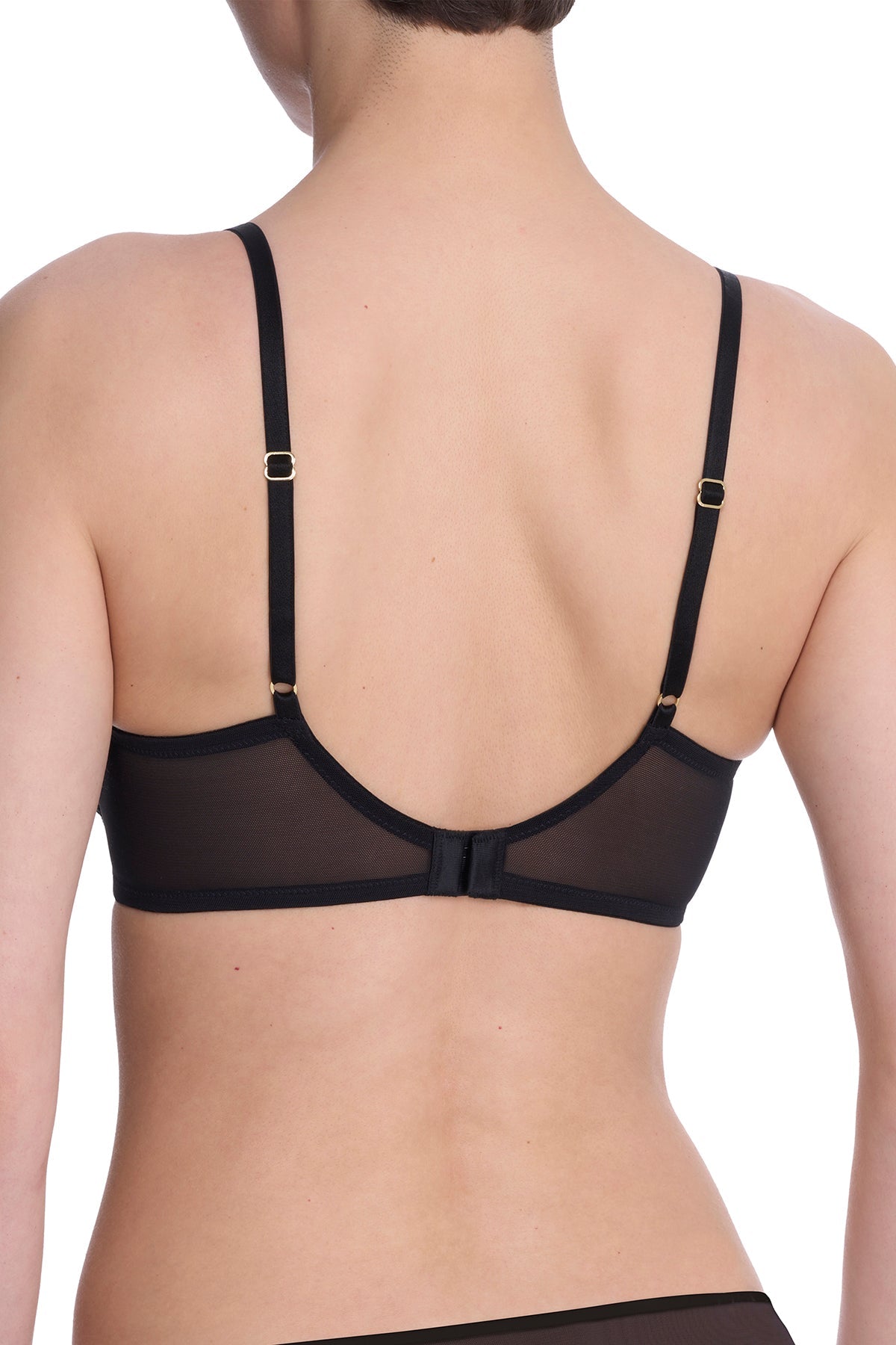 Flora Unlined Balconette Underwire Bra Black Natori