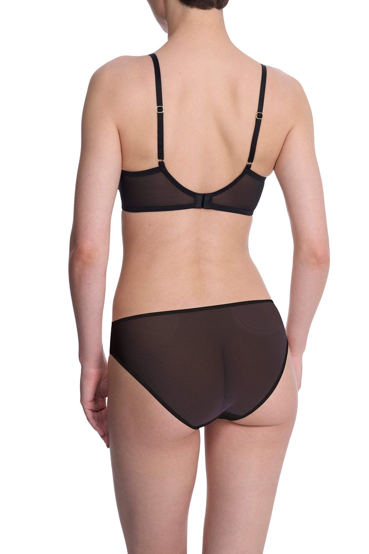 Flora Unlined Balconette Underwire Bra Black Natori