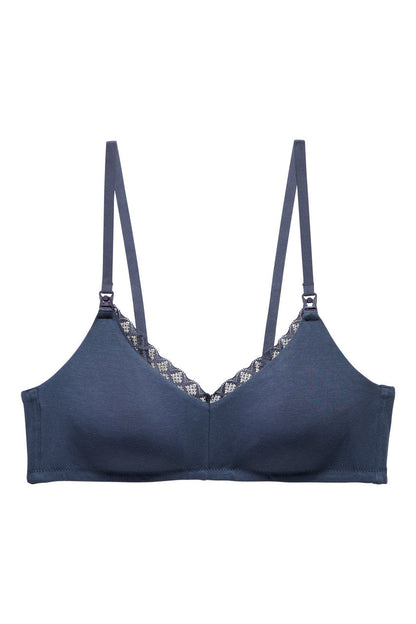 Buy Bliss Maternity Wireless Bra in Ash Navy Online Ash Navy Natori