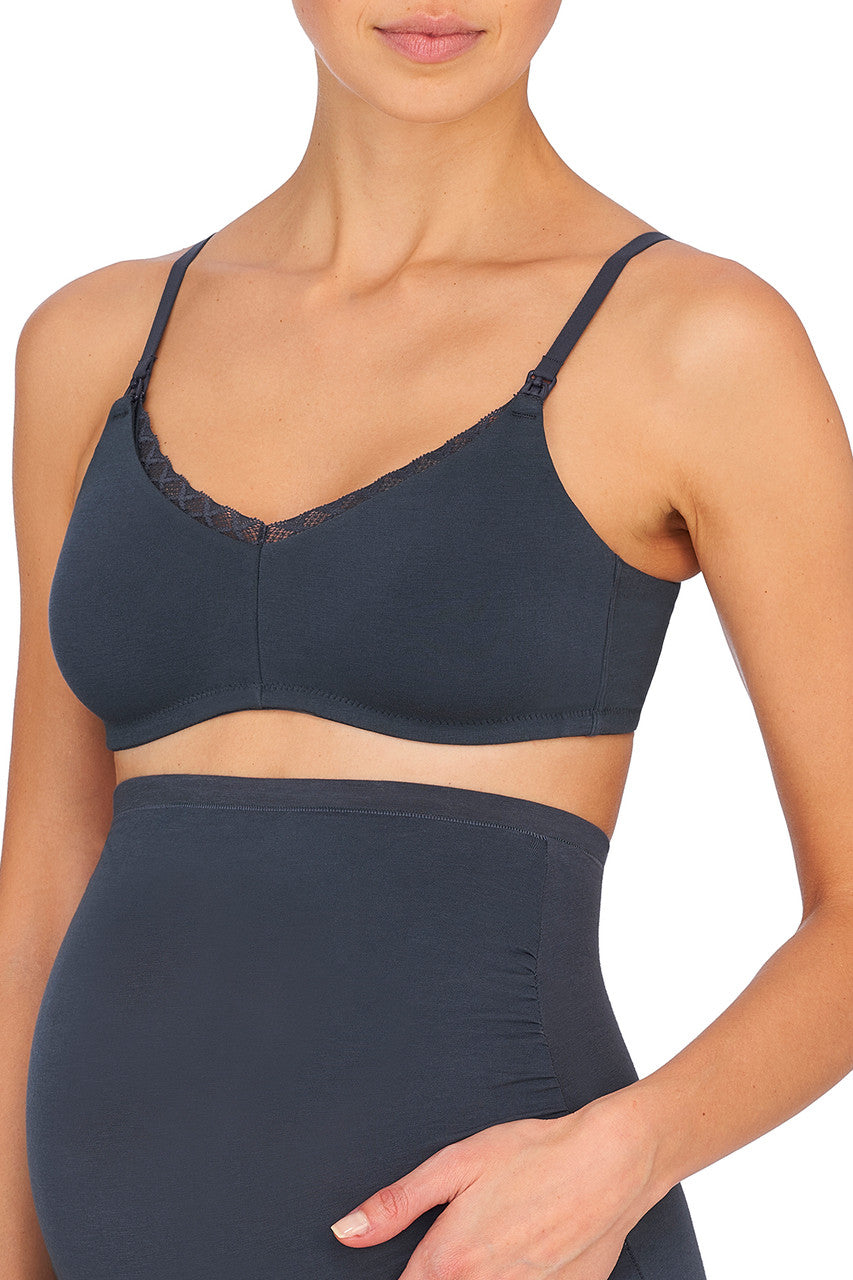 Buy Bliss Maternity Wireless Bra in Ash Navy Online Ash Navy Natori
