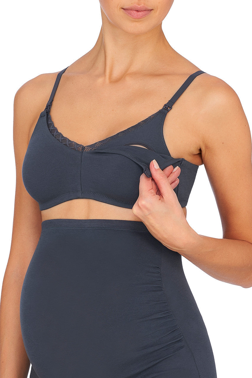 Buy Bliss Maternity Wireless Bra in Ash Navy Online Ash Navy Natori
