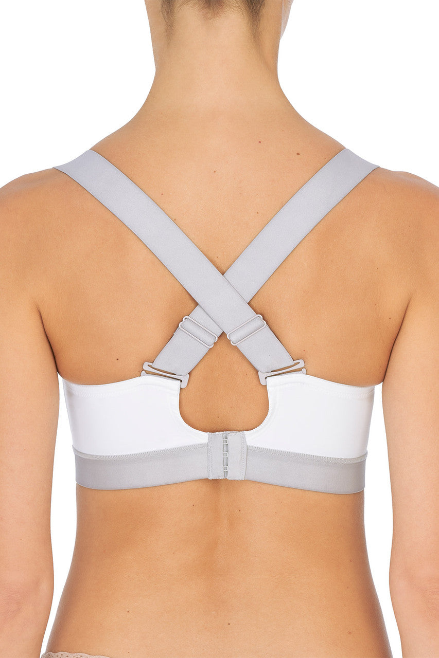 Dynamic Convertible Contour Sports Bra White/Lead Natori
