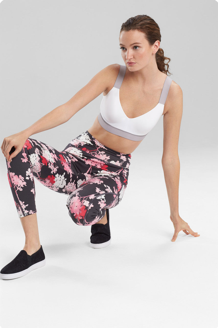 Dynamic Convertible Contour Sports Bra White/Lead Natori