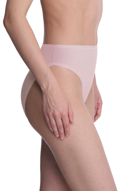 Bliss Bare Cotton High Cut Brief Misty Orchid Natori