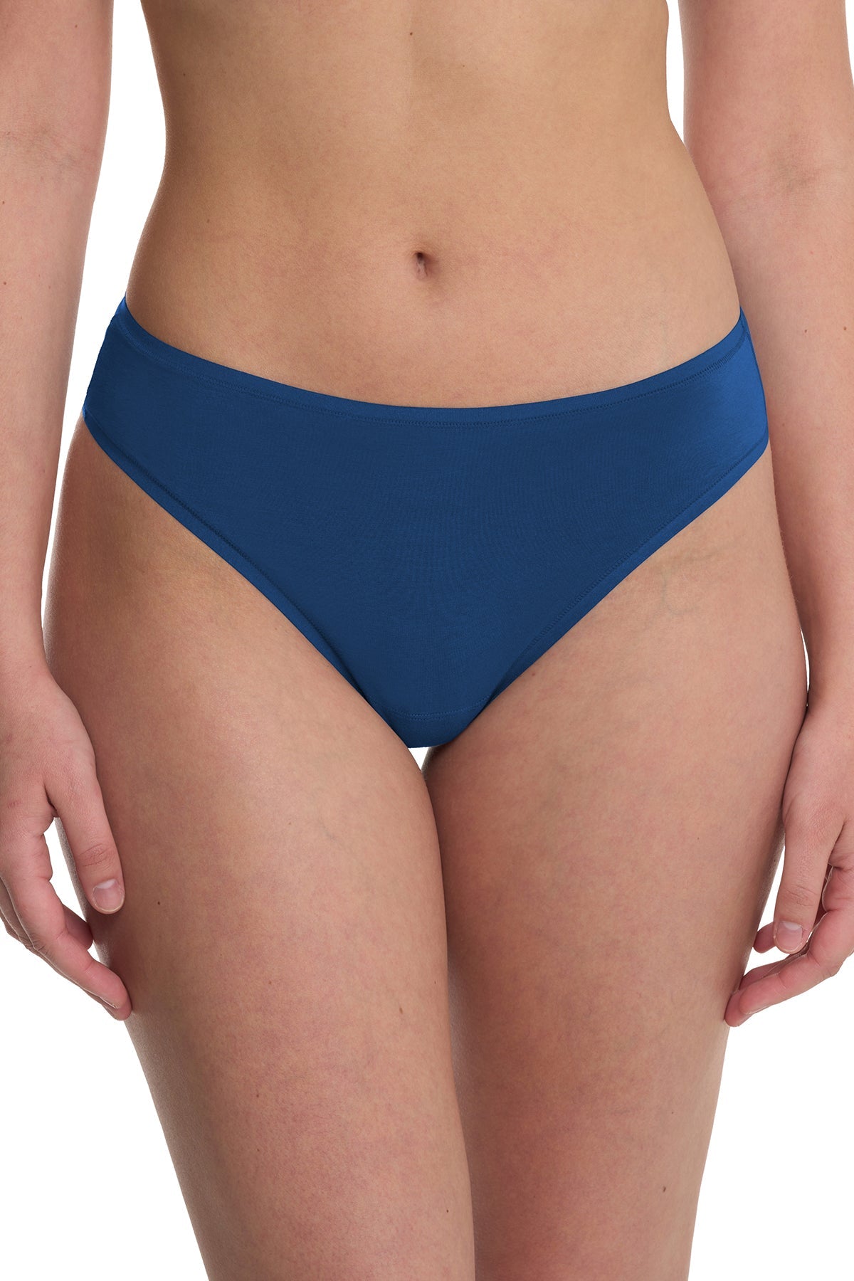 Bliss Bare Cotton Thong 3-Pack Dark Cobalt/Misty Orchid/Vintage Cherry Natori