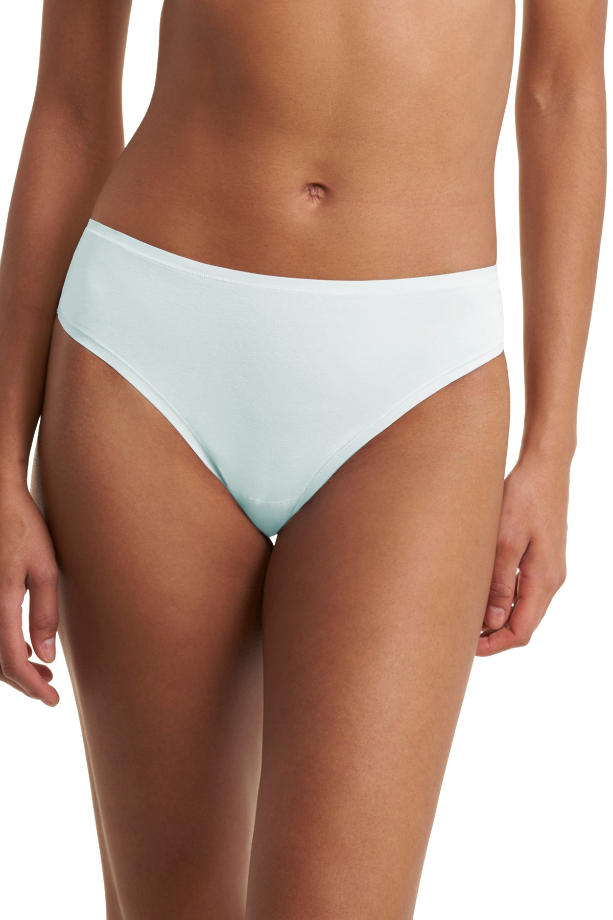 Bliss Bare Cotton Thong 3-Pack Pinot Noir/Sky Green/Mad Magenta Natori