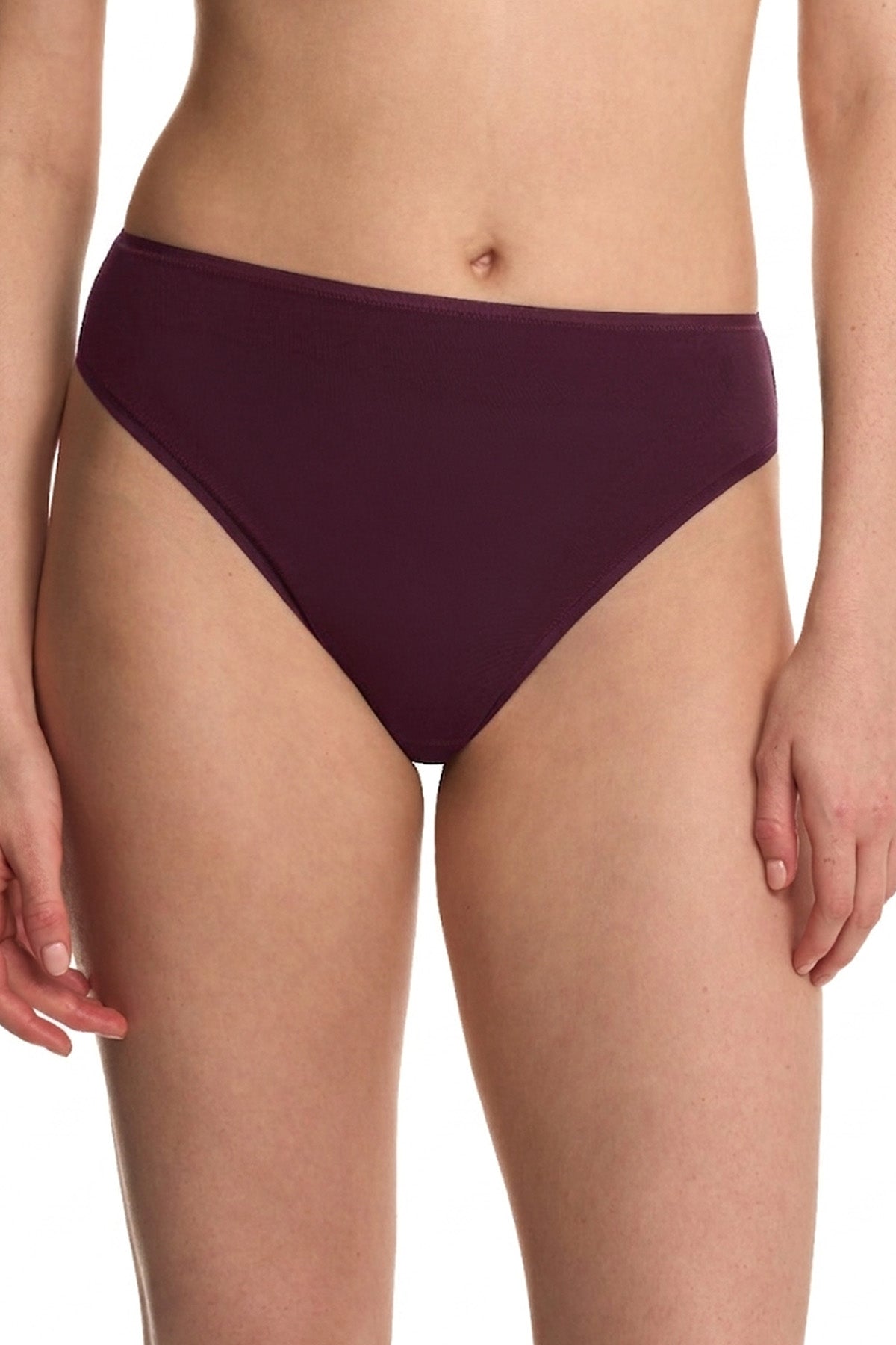 Bliss Bare Cotton High Cut Brief Pinot Noir Natori