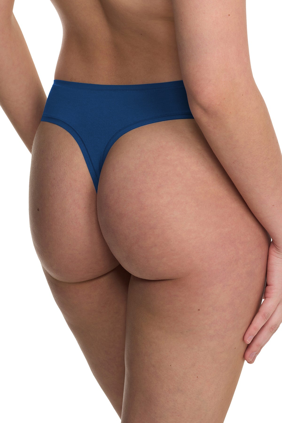 Bliss Bare Cotton Thong 3-Pack Misty Orchid/Iced Mint/Dark Cobalt Natori