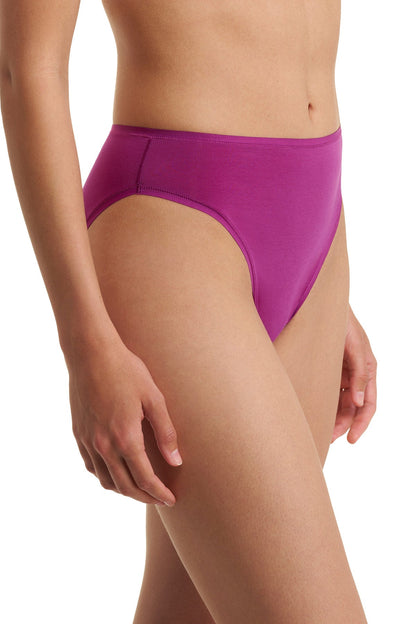 Bliss Bare Cotton High Cut Brief Mad Magenta Natori