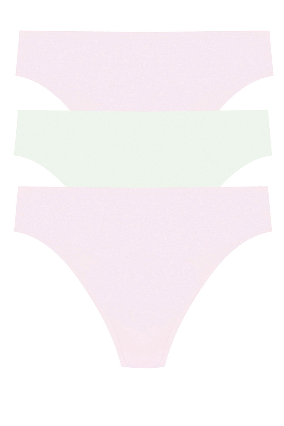 Bliss Bare Cotton Thong 3-Pack Misty Orchid/Iced Mint/Misty Orchid Natori