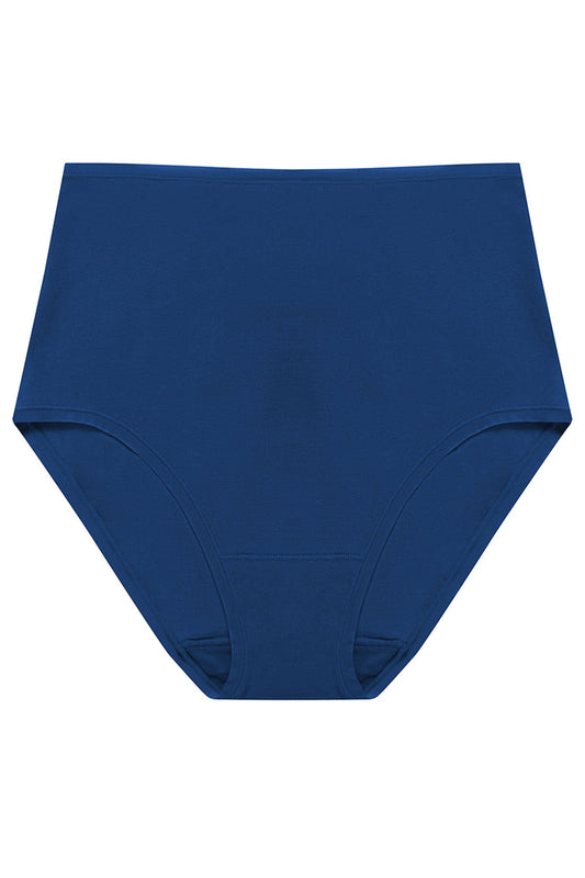 Bliss Bare Cotton High Waist Brief Dark Cobalt Natori