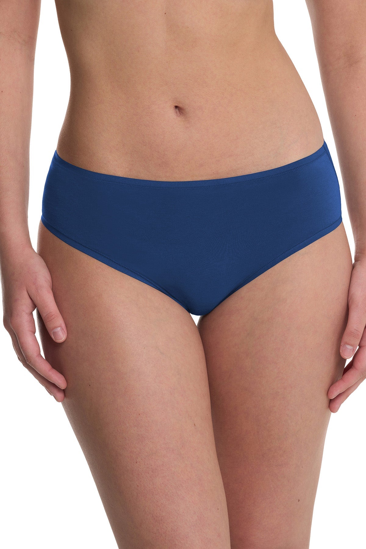 Bliss Bare Cotton Hipster 3-Pack Dark Cobalt/Wild Petal/Vintage Cherry Natori