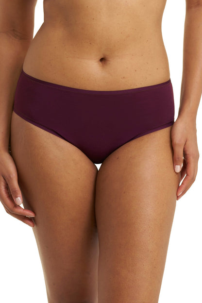 Bliss Bare Cotton Hipster 3-Pack Pinot Noir/Sky Green/Mad Magenta Natori