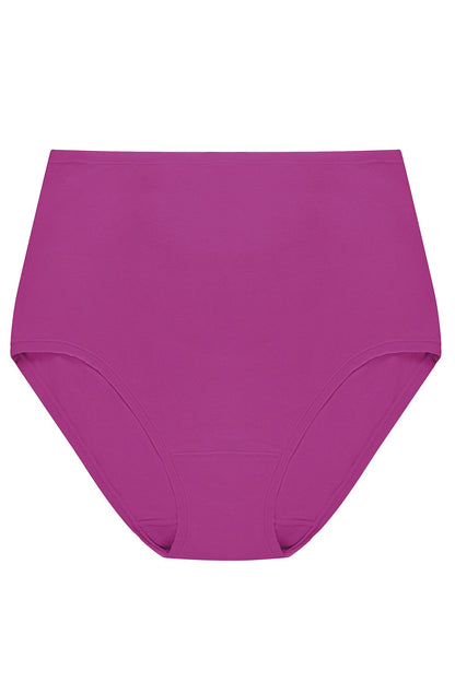 Bliss Bare Cotton High Waist Brief Mad Magenta Natori