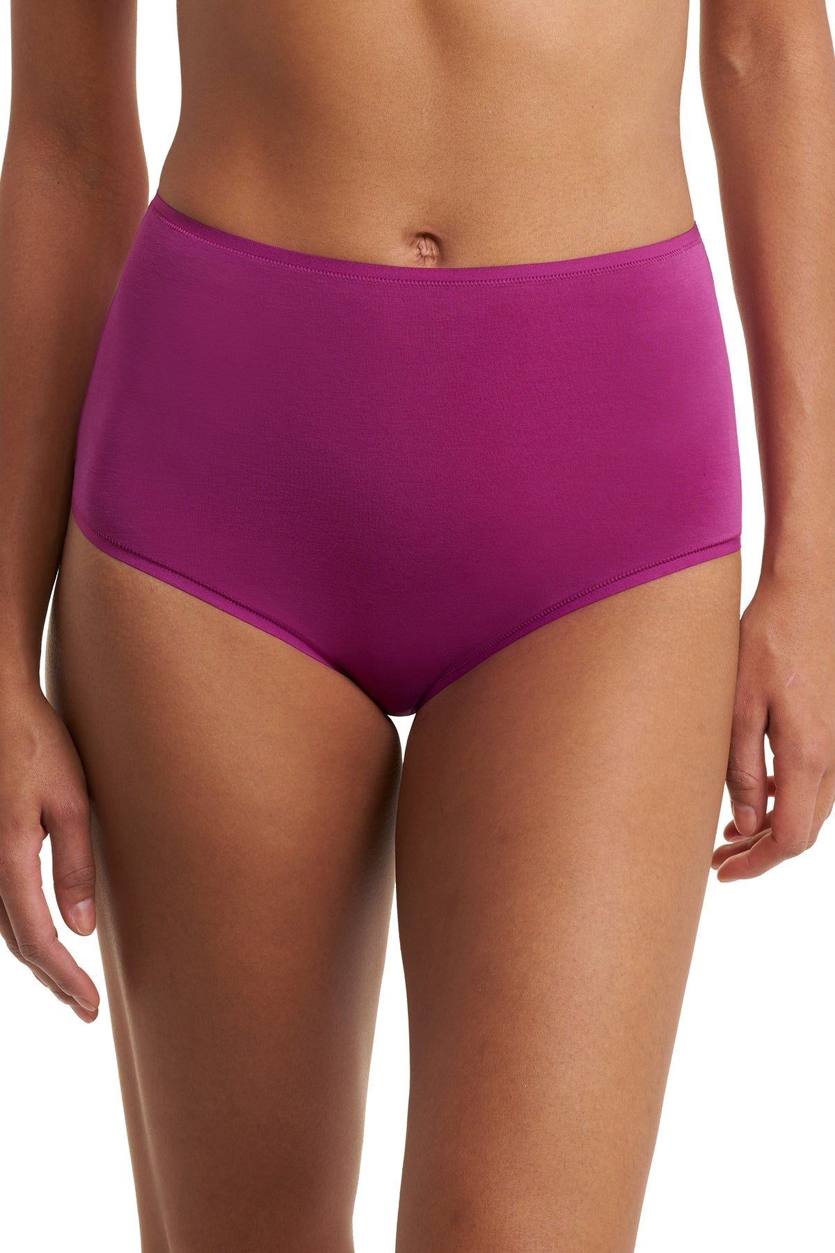 Bliss Bare Cotton High Waist Brief Mad Magenta Natori