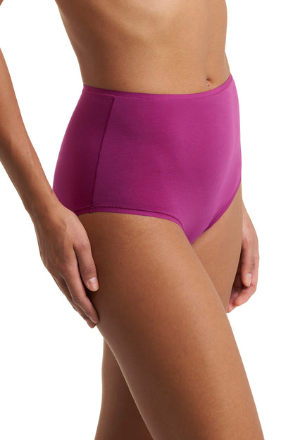 Bliss Bare Cotton High Waist Brief Mad Magenta Natori
