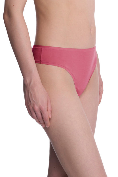 Bliss Bare Cotton Thong Vintage Cherry Natori