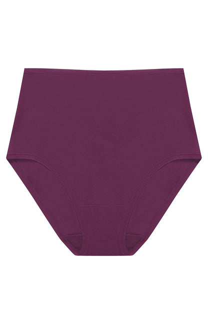 Bliss Bare Cotton High Waist Brief Pinot Noir Natori