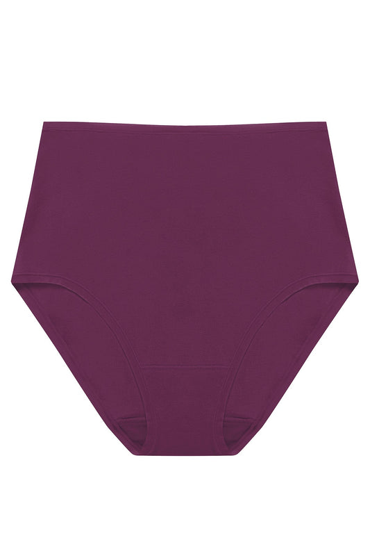 Bliss Bare Cotton High Waist Brief Pinot Noir Natori