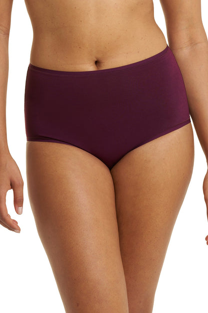 Bliss Bare Cotton High Waist Brief Pinot Noir Natori