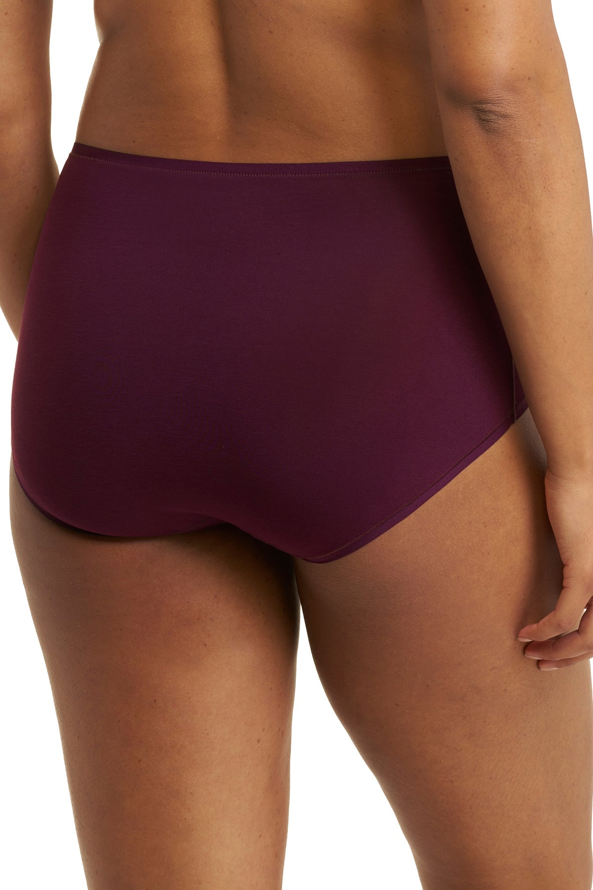 Bliss Bare Cotton High Waist Brief Pinot Noir Natori