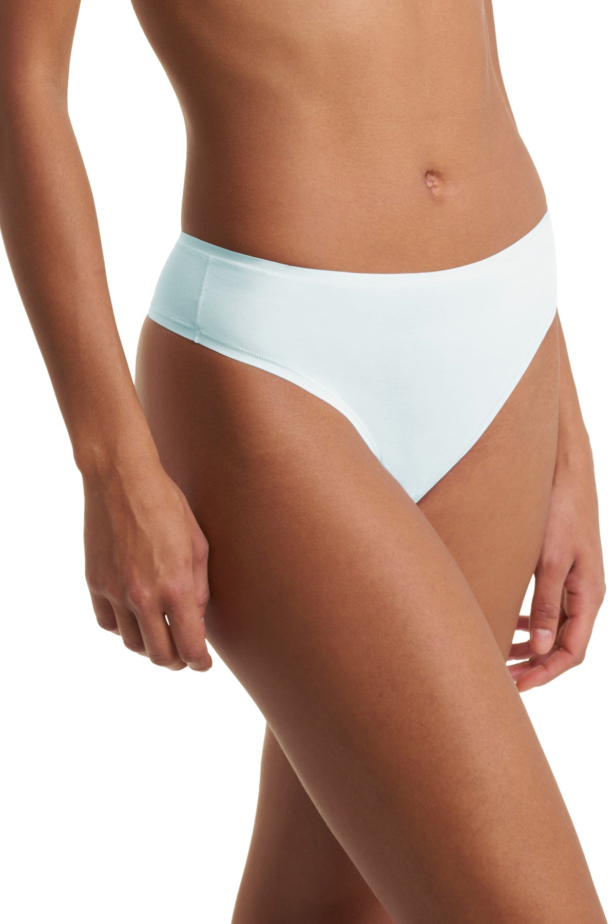 Bliss Bare Cotton Thong Sky Green Natori