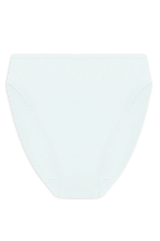 Bliss Bare Cotton High Cut Brief Sky Green Natori