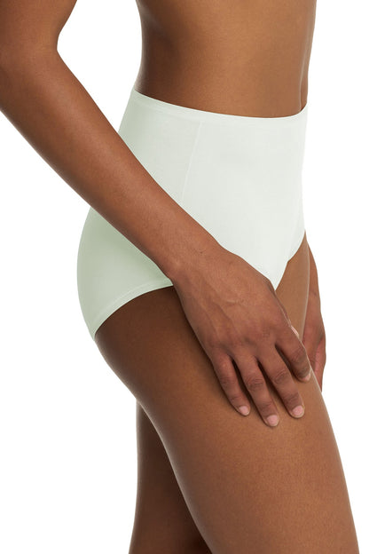 Bliss Bare Cotton High Waist Brief Iced Mint Natori