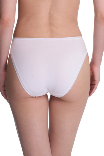 Bliss Bare Cotton High Cut Brief White Natori