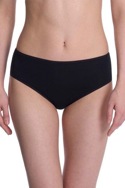 Bliss Bare Cotton Hipster 3-Pack Black/Black/Café Natori