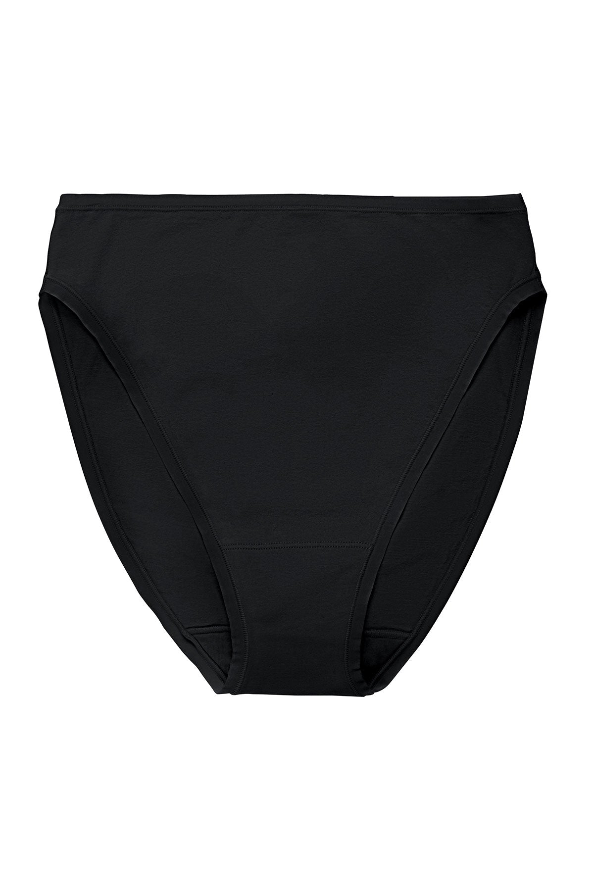 Bliss Bare Cotton High Cut Brief Black Natori