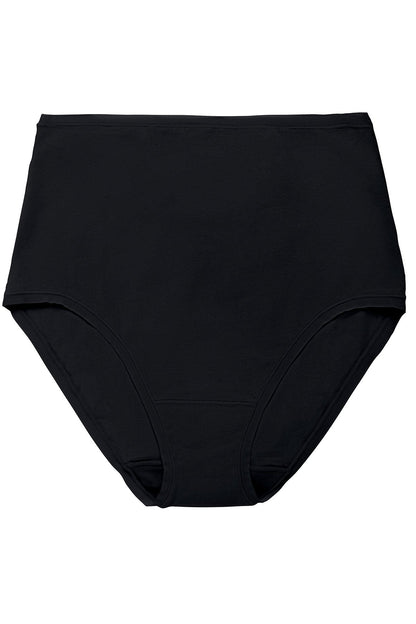 Bliss Bare Cotton High Waist Brief Black Natori