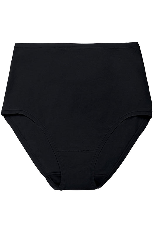 Bliss Bare Cotton High Waist Brief Black Natori