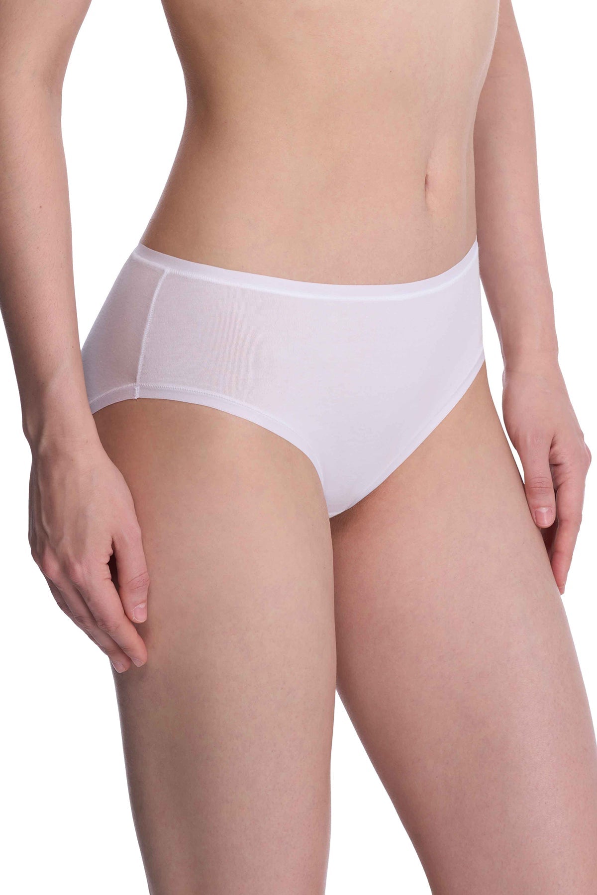 Bliss Bare Cotton Hipster White Natori