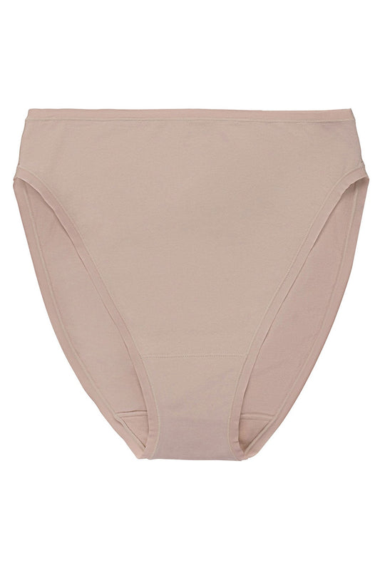Bliss Bare Cotton High Cut Brief Café Natori