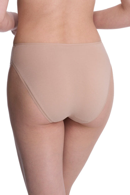 Bliss Bare Cotton High Cut Brief Café Natori