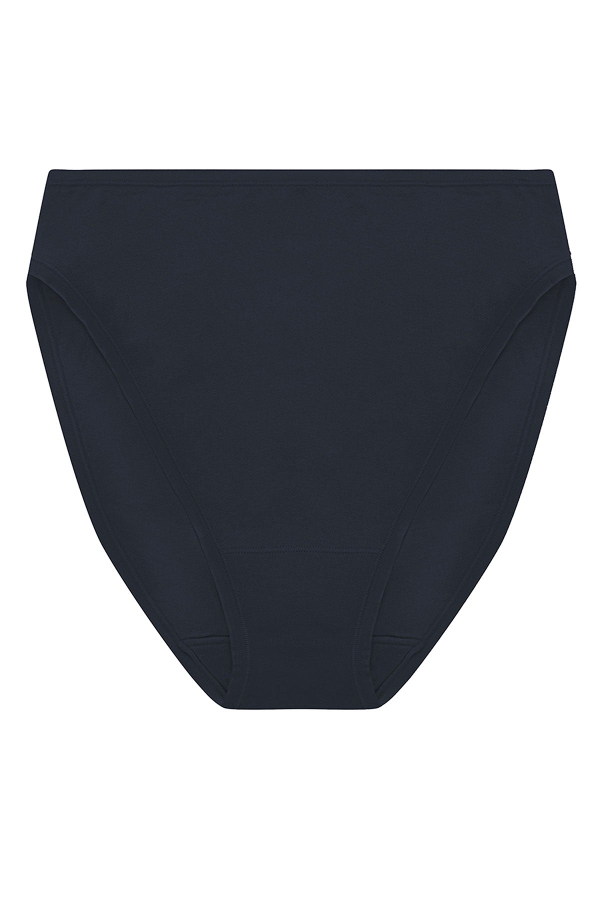 Bliss Bare Cotton High Cut Brief Storm Cloud Natori