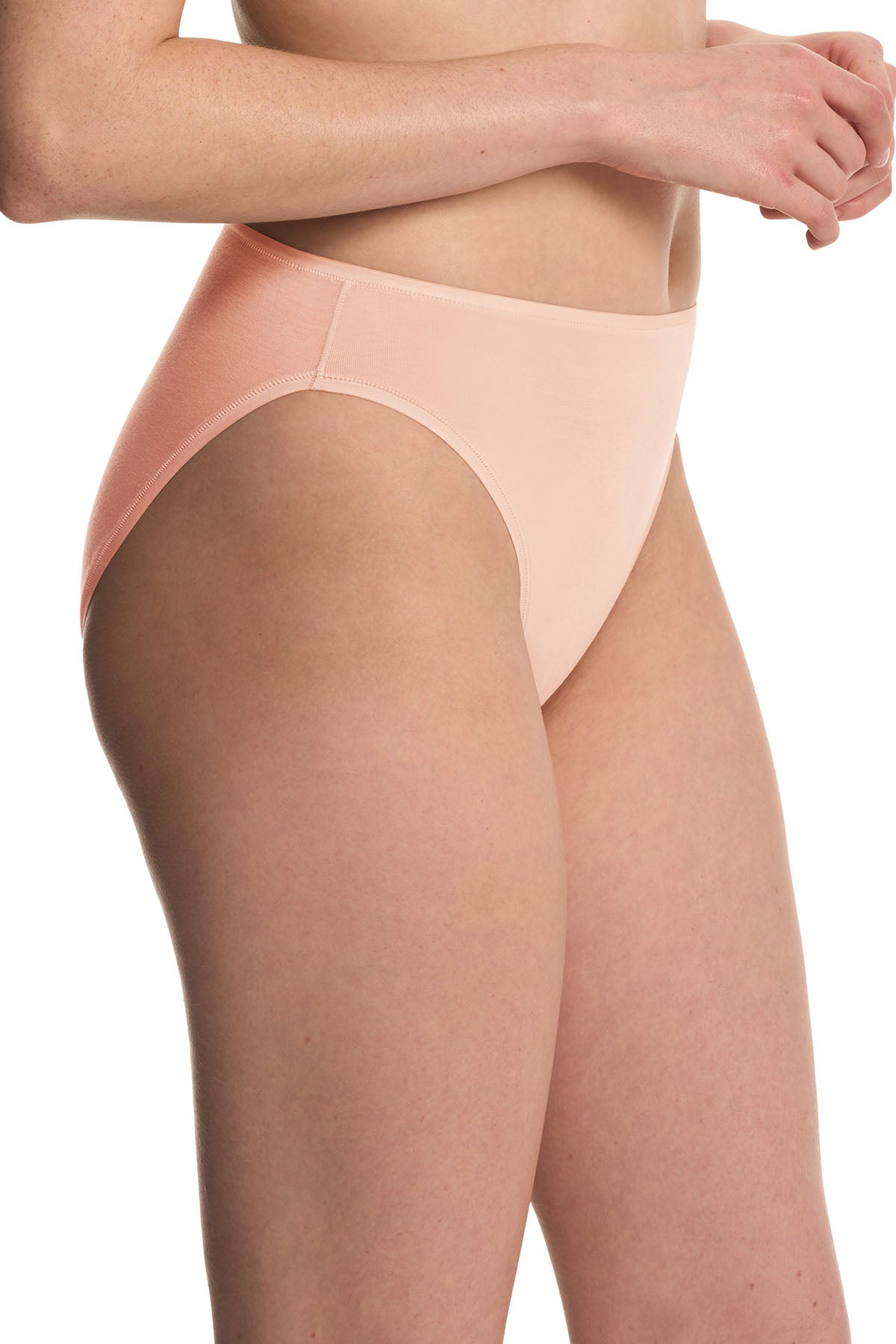 Bliss Bare Cotton High Cut Brief Seashell Natori
