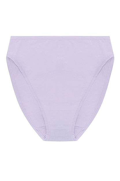 Bliss Bare Cotton High Cut Brief Purple Pearl Natori