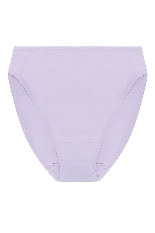 Bliss Bare Cotton High Cut Brief Purple Pearl Natori