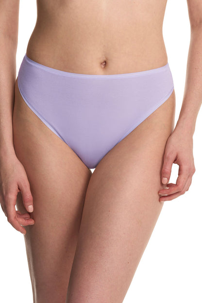 Bliss Bare Cotton High Cut Brief Purple Pearl Natori
