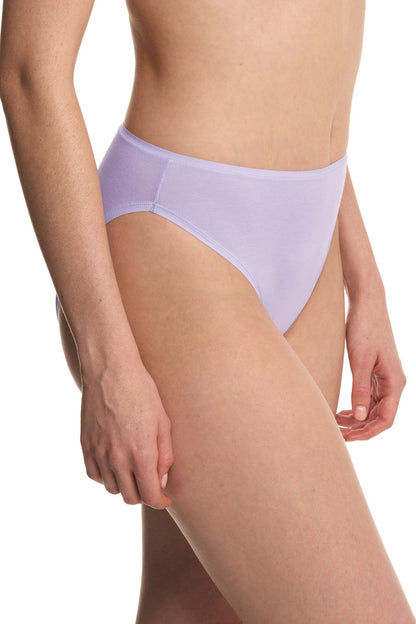 Bliss Bare Cotton High Cut Brief Purple Pearl Natori