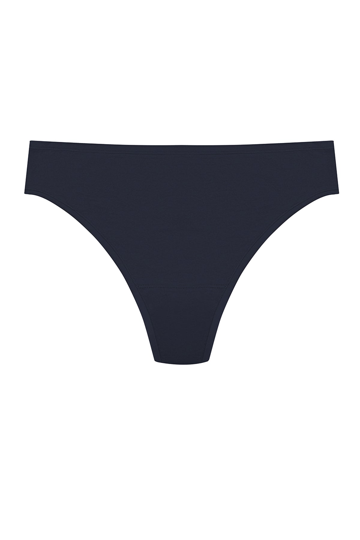 Bliss Bare Cotton Thong Storm Cloud Natori