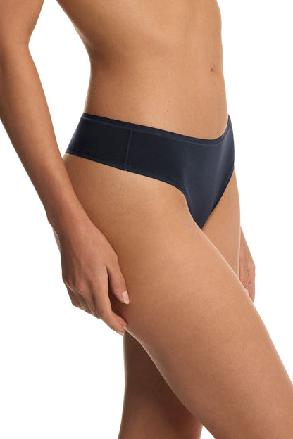 Bliss Bare Cotton Thong Storm Cloud Natori