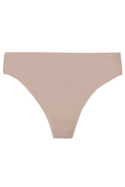 Bliss Bare Cotton Thong Café Natori