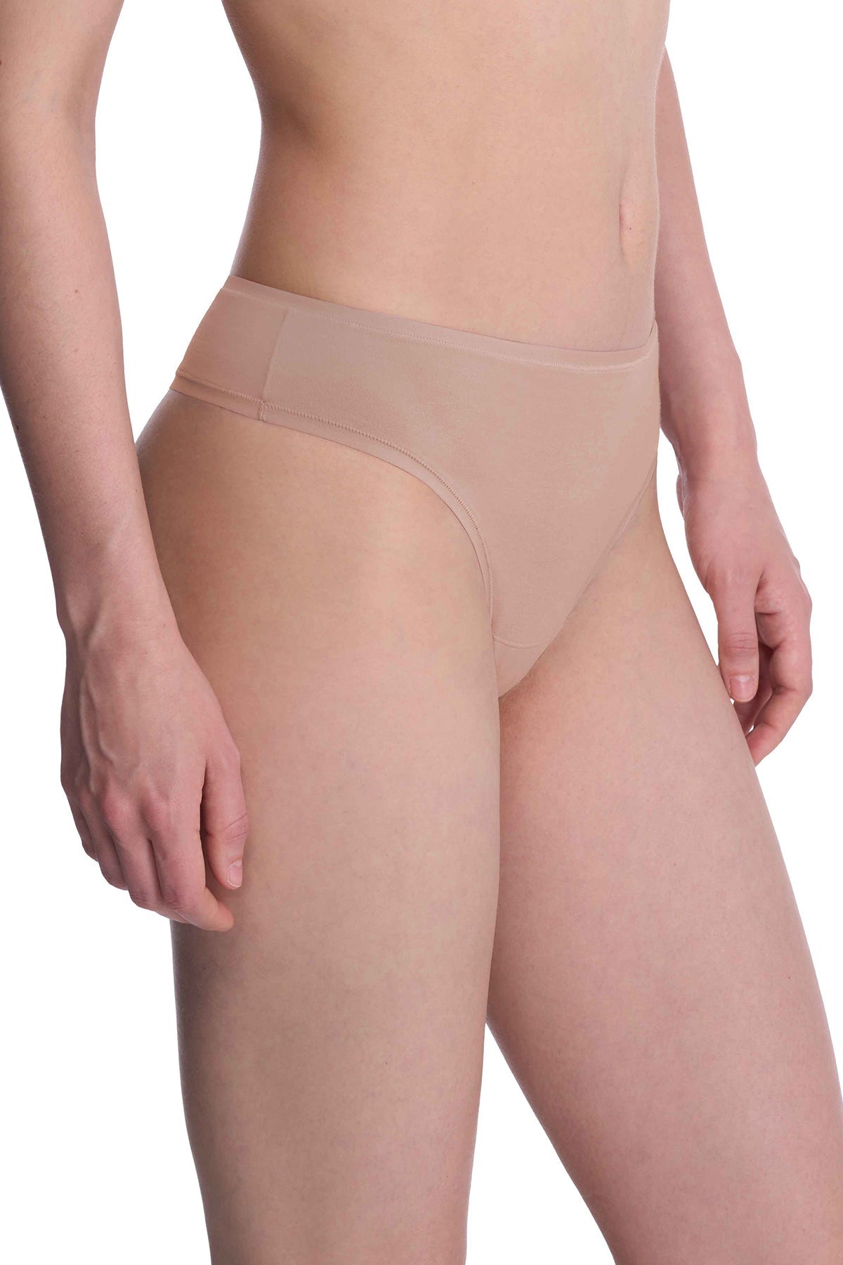 Bliss Bare Cotton Thong Café Natori