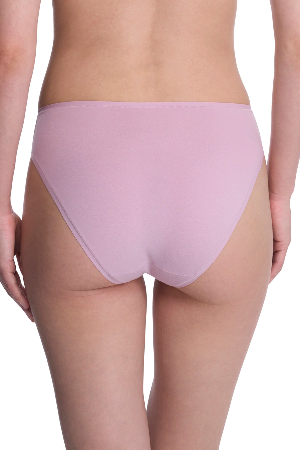 Bliss Bare Cotton High Cut Brief Rose Mist Natori