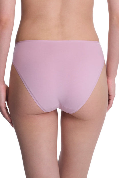 Bliss Bare Cotton High Cut Brief Rose Mist Natori